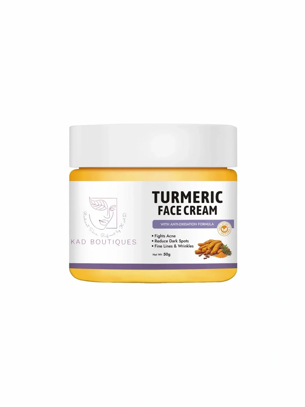 Turmeric Face Cream - Yellow Radiance Moisturizer